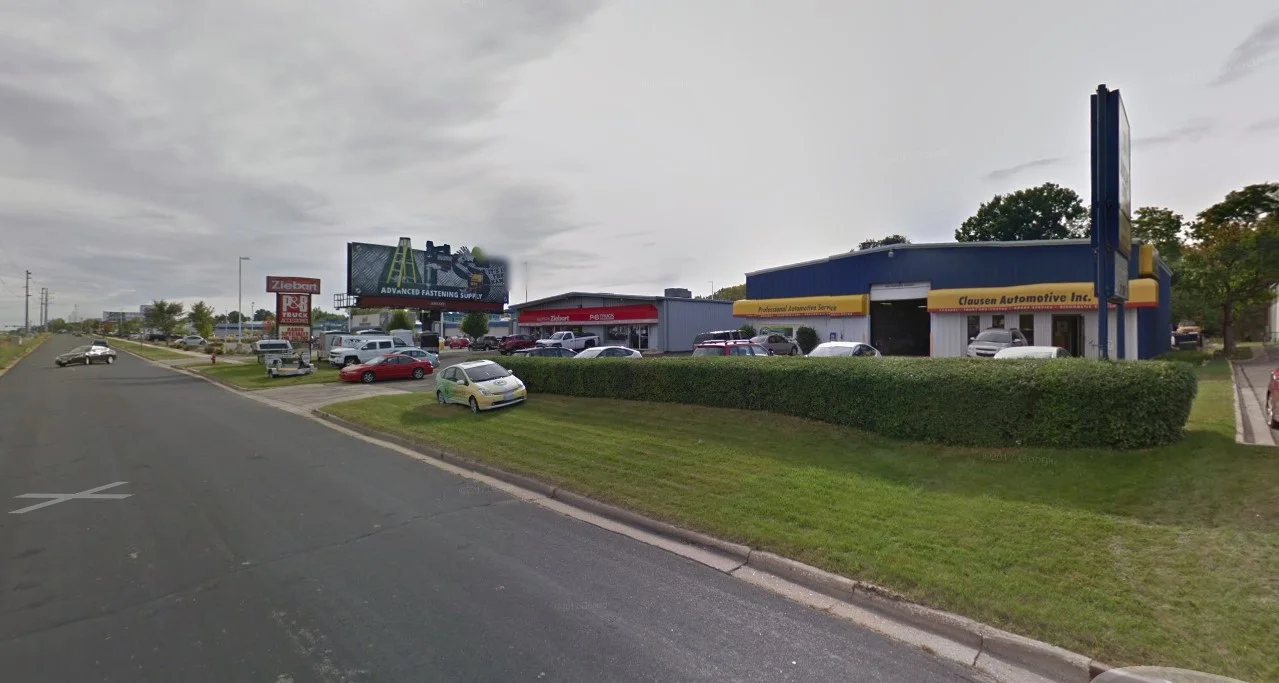 Auto repair shop exterior Clausen Automotive Madison WI