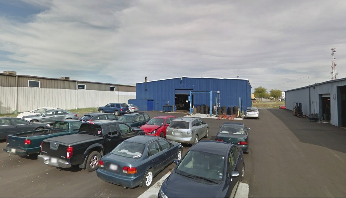 backside shop - car service area at clausen automotive, madison,wi